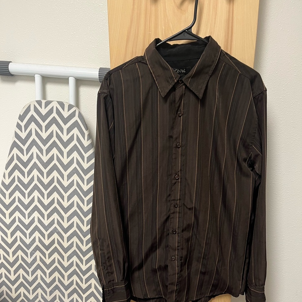 Brown striped shirt